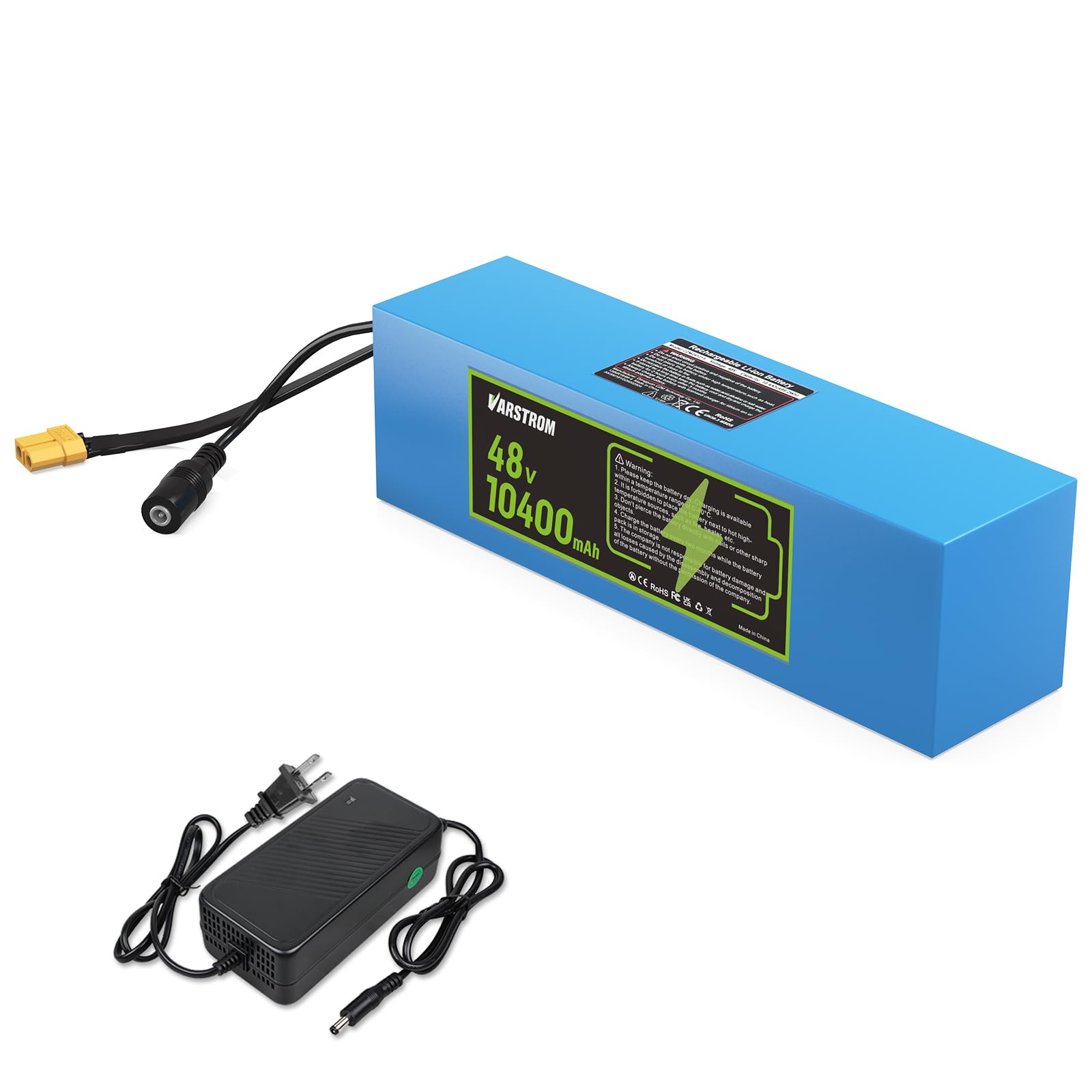 Amazon.com : Varstrom 48V 10.4Ah Lithium Ebike Battery | 30A BMS